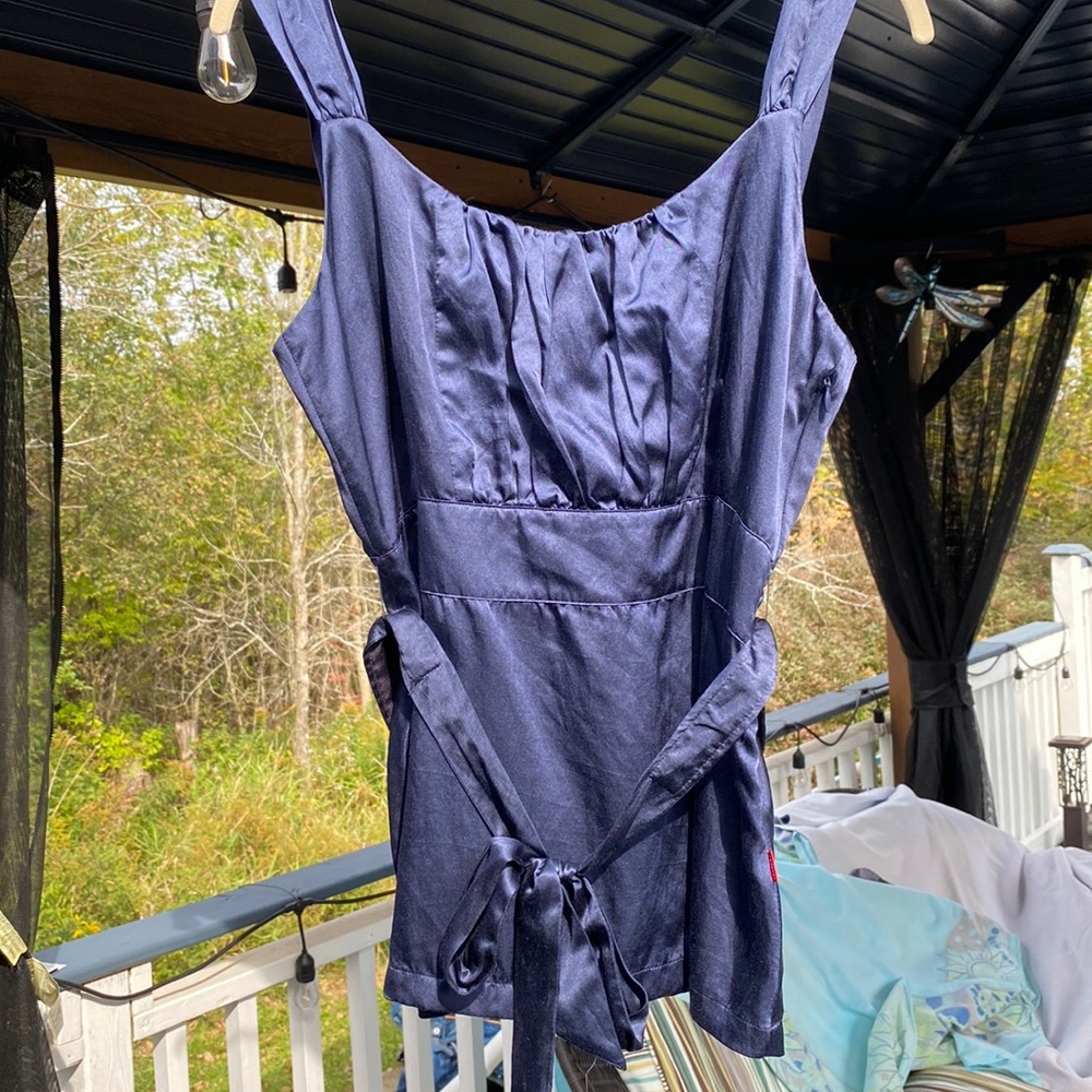 Jackpot top in satin